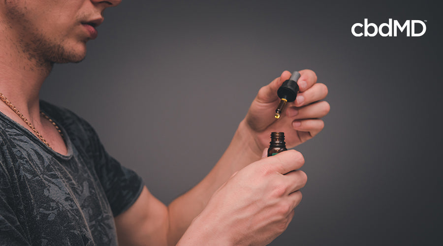 man beginning to take cbd oil