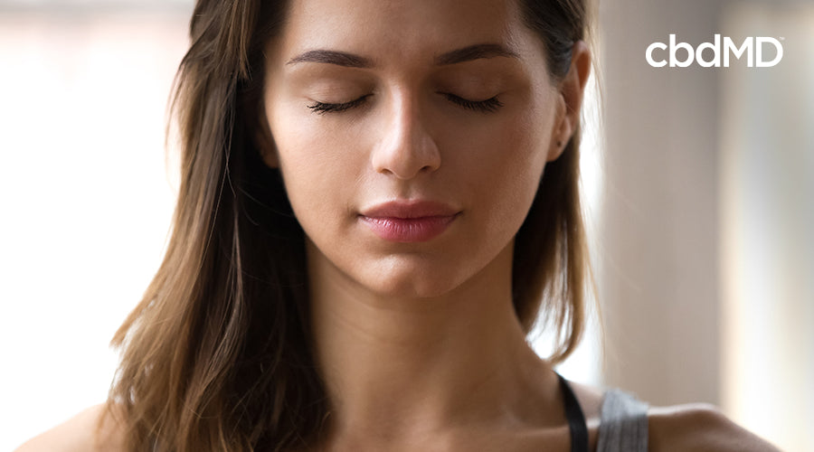 woman meditating