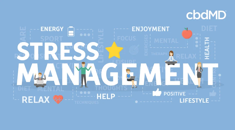 stress management cartoon graphic