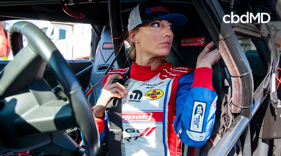 cbdMD athlete Leah Pruett, Drag Racing Champion