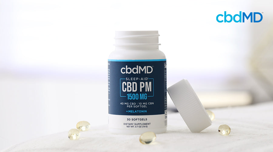 cbdmd cbd sleep softgels with melatonin