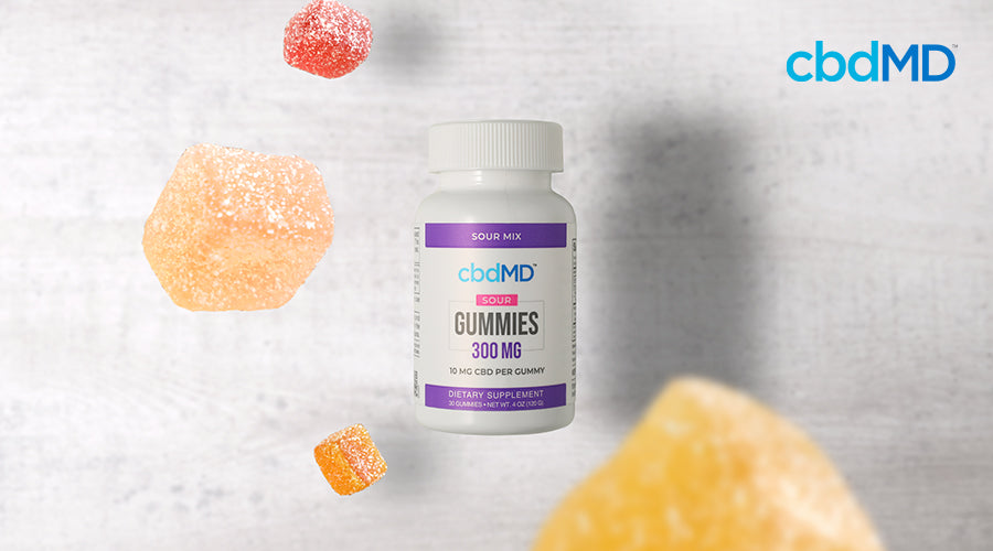 cbd gummies from cbdMD in sour gummies flavor at 300 mg