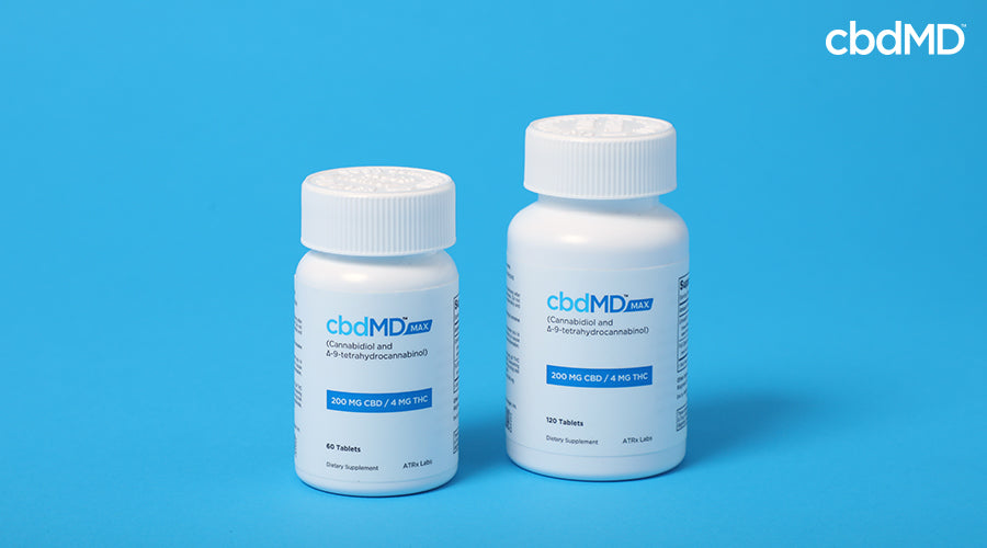 Two max for pain 200 mg cbd 4 mg thc side by side - cbdMD