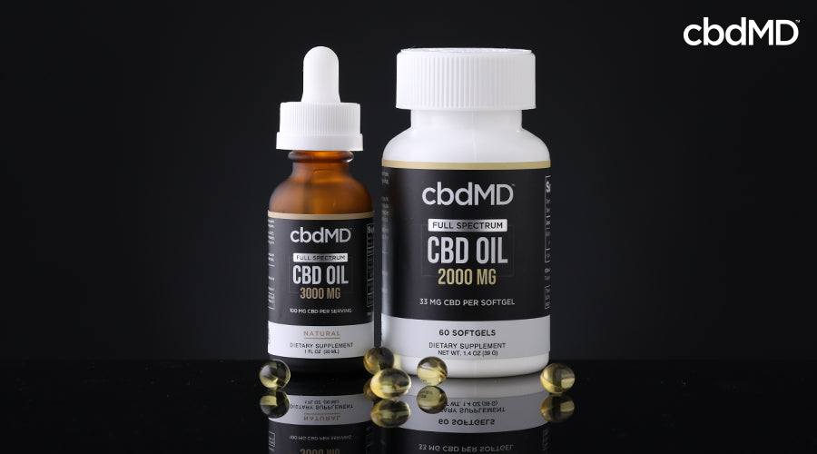 Containers for full spectrum cbd oil 3000 mg tincture natural and full spectrum cbd oil 2000 mg softgels - cbdMD