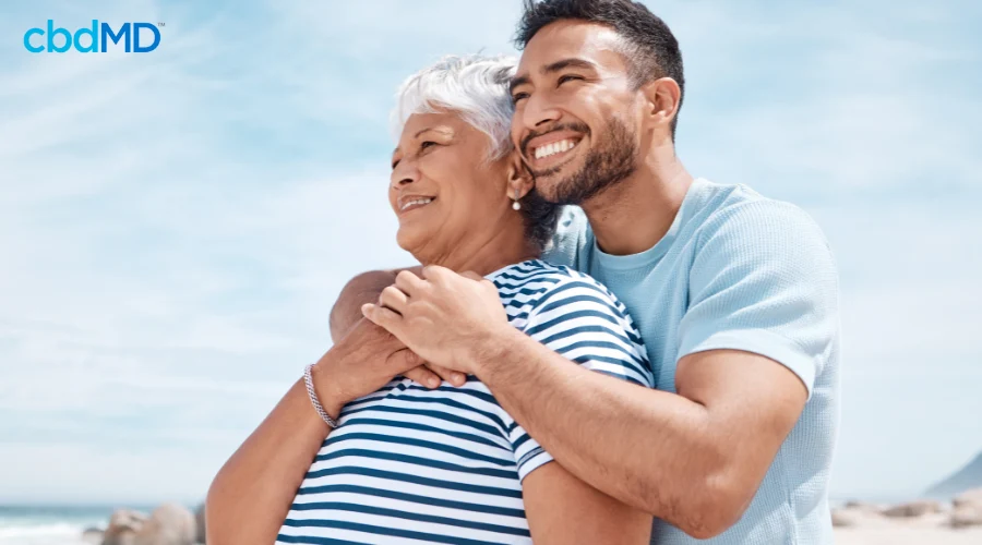 Mother and Son Spending Time Outdoors on Mother’s Day