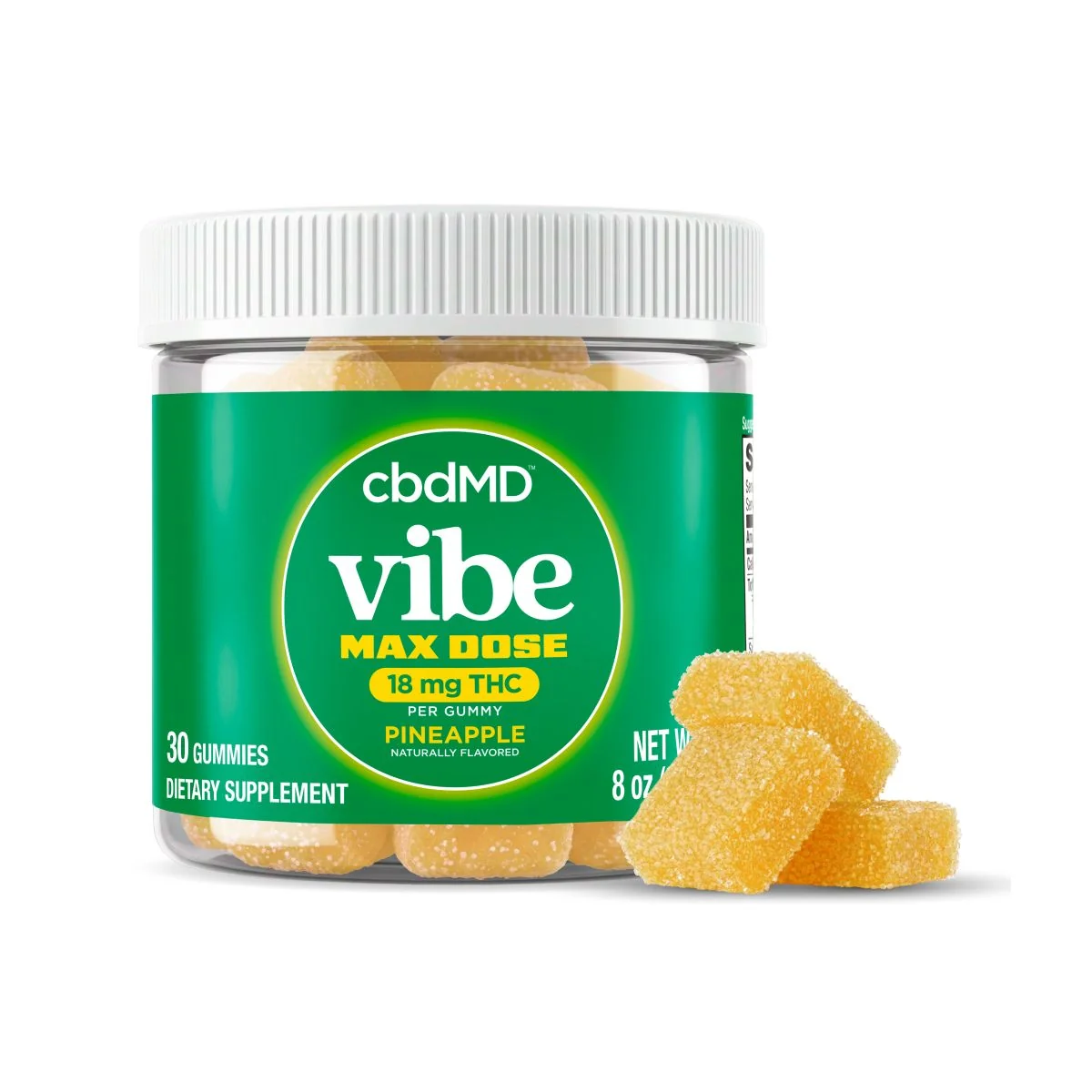 Delta 9 THC Max Dose Nano Gummies - cbdMD
